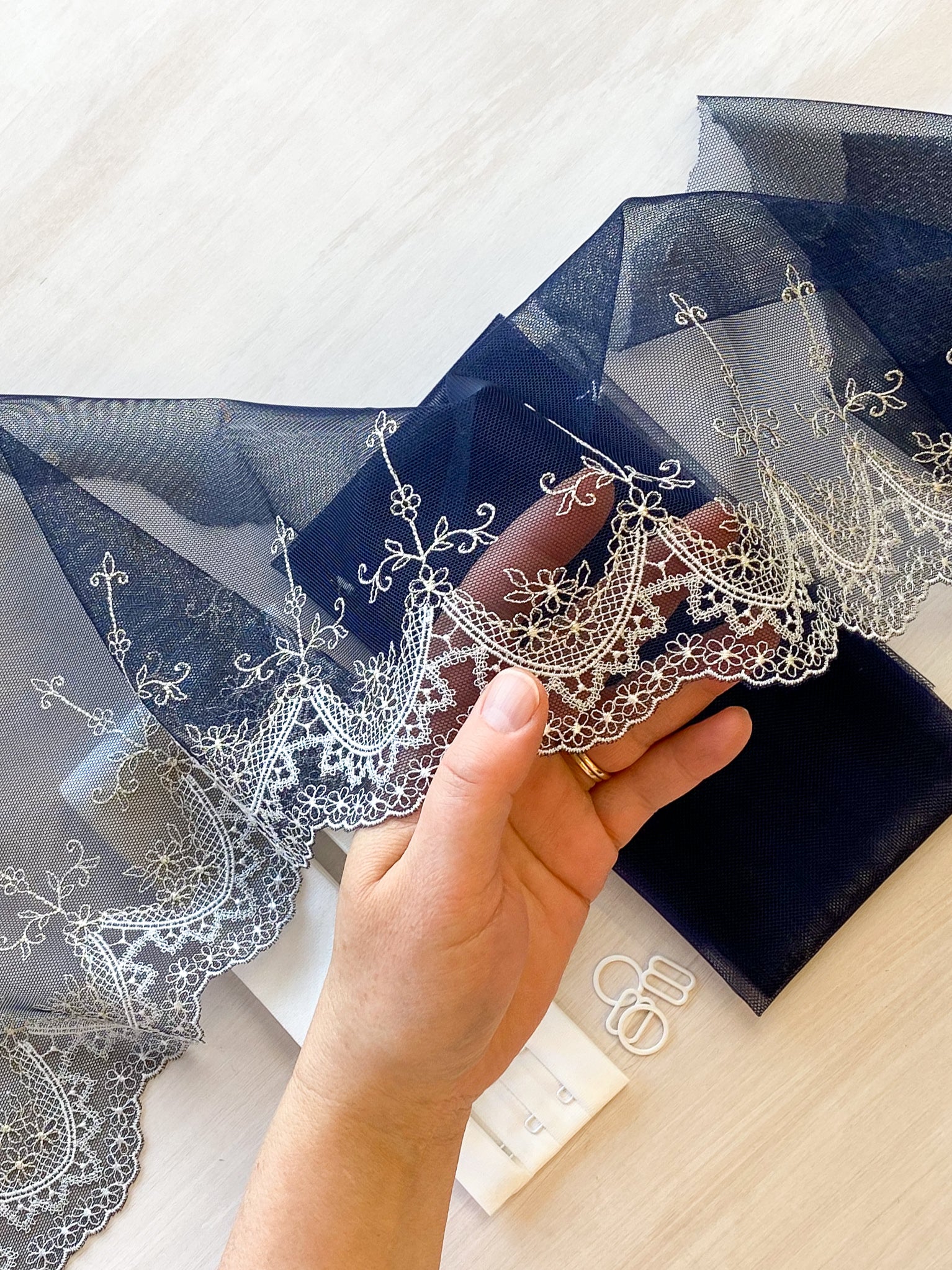 Jordy Bralette Kit | Embroidered Lace | Camelot – Emerald Erin