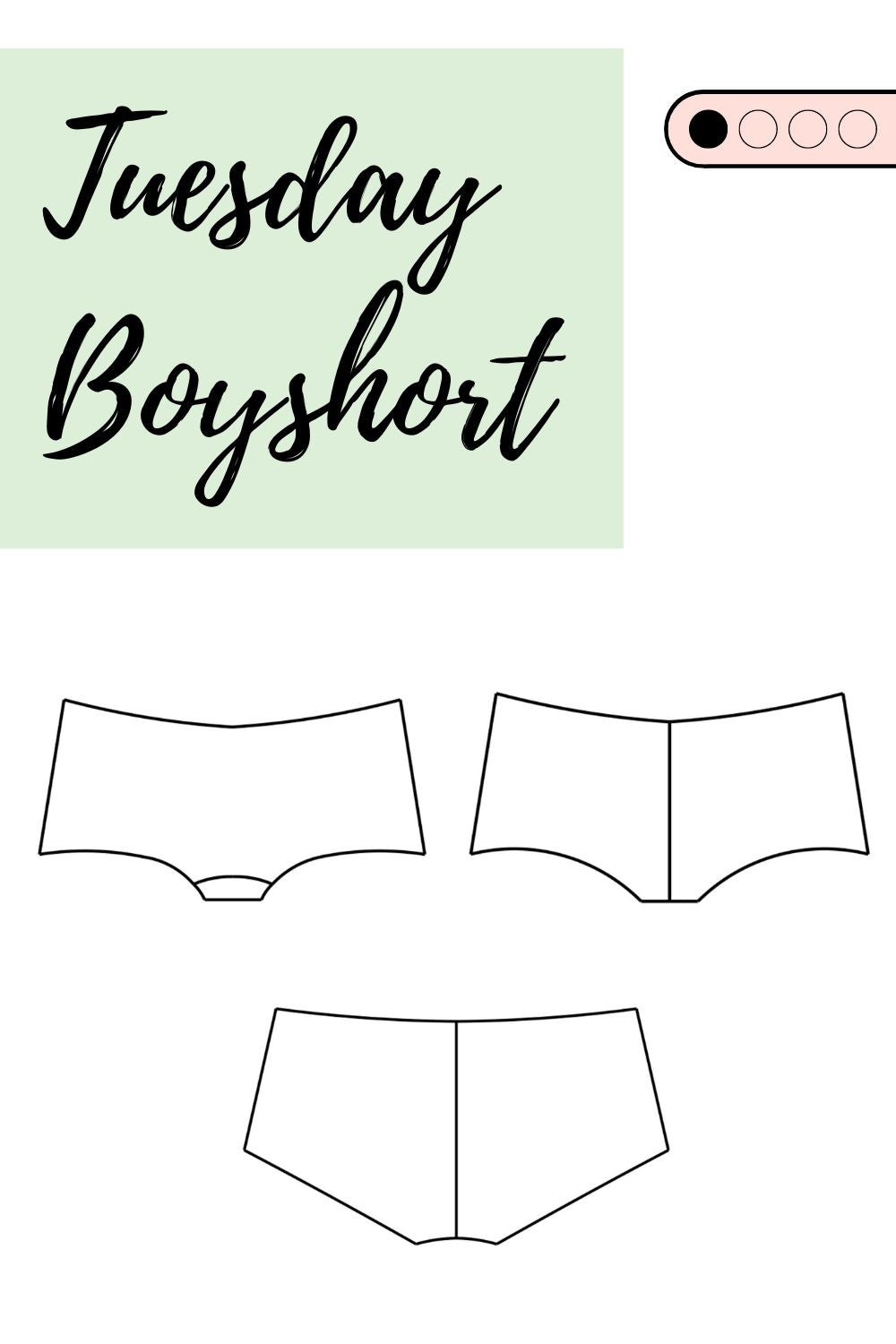 Sewing Pattern PDF  Tuesday Boyshort – Emerald Erin