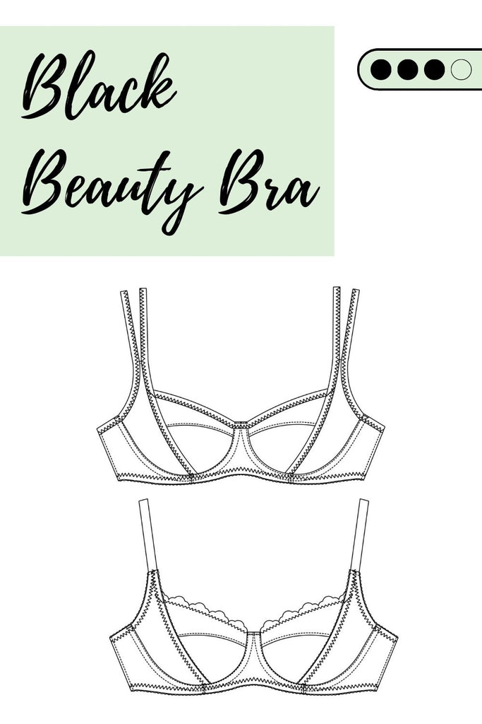 Sewing Pattern PDF | Black Beauty Bra